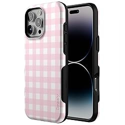 Casely iPhone 16 Pro Max Case | Pink Plaid | Sunday