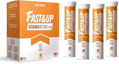 FAST&UP Vitamin C 1000 mg Orange 80 Tablets 4 x 20 Immune Support