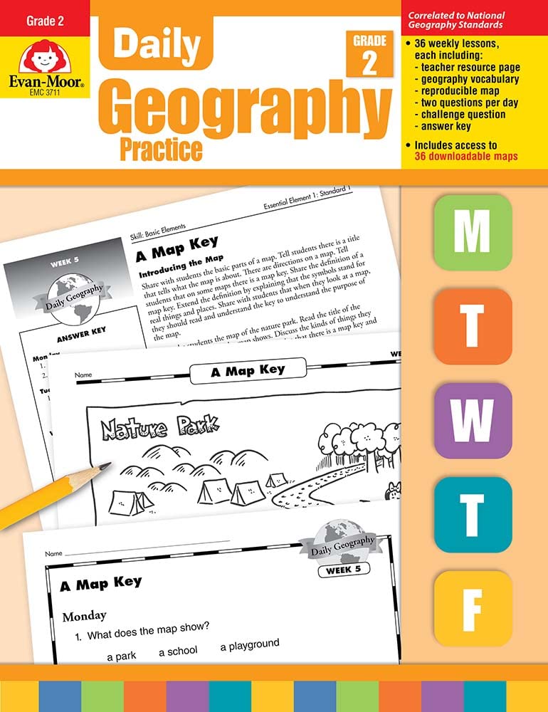 amazon com daily geography practice grade 2 0023472037114 evan moor educational publishers books
