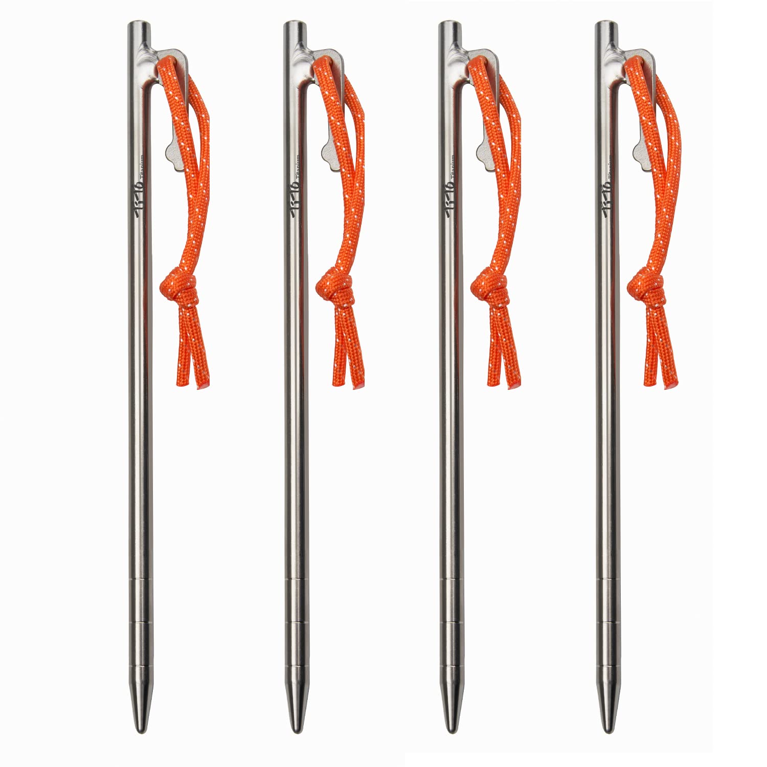 TITO High Strength Titanium alloy tent stakes Tent pegs nail pegs for canopy camping tent (Pack of 4pcs, 7×200mm)