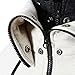 LOCALMODE Men's Double Zipper Hooded Jacket Turtleneck Fleece Hoodie Coat Grey XL