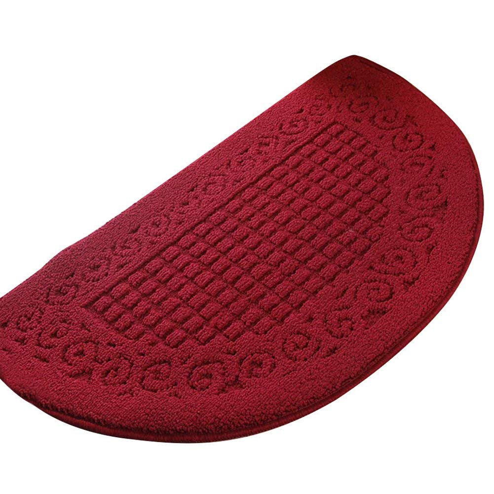 Fittoway Simple Half Round Door Mat NonSlip Entrance Rug Floor Mats