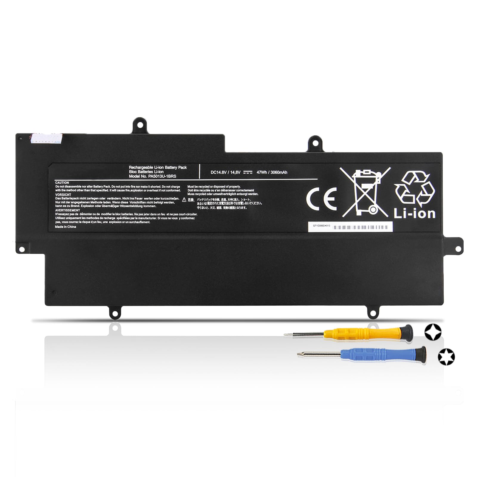 K KYUER 47WH PA5013U-1BRS Laptop Battery for Toshiba Portege Z830 Z835 Z930 Z935 Z830-10P Z835-P330 Z930-03Q Z930-101 Z930-102 Z930-105 Z930-S9301 Z930-S9302 Z930-16G Z935-P300 Ultrabook Notebook