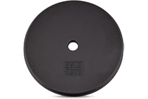 Yes4All Standard 1" Cast Iron Weight Plate - Ideal for Strength Training - Multiple Weight: 5LB to 25LB (Single & Set of 4)