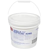 Rich's Vanilla Heat 'N Ice Icing, Vanilla Frosting for Cake, Baking Supplies for Donuts, Rolls, Desserts, 12 Pound Pail