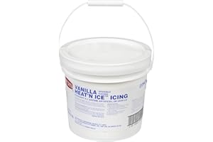 Rich's Vanilla Heat 'N Ice, Bakery Icing for Donuts, Rolls, & Desserts, 12 Pound Pail