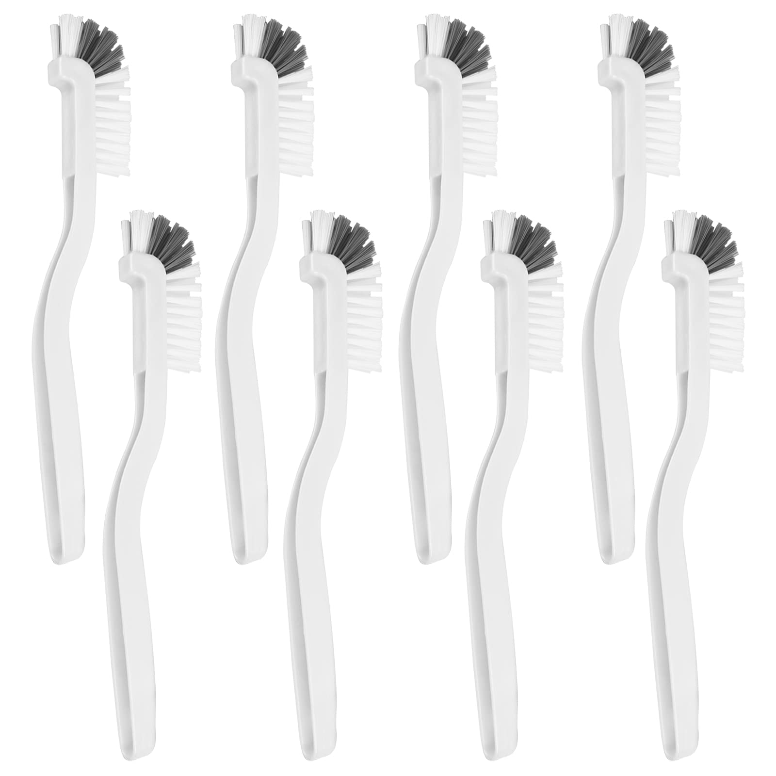 Photo 1 of 8 Pcs Dish Brush Bottle Bathroom Scrub Brushes Kitchen Cleaning Brush Right Angle Kitchen Brush Sink Household Pot Pan Edge Corners Tile Lines Brush with Stiff Bristles