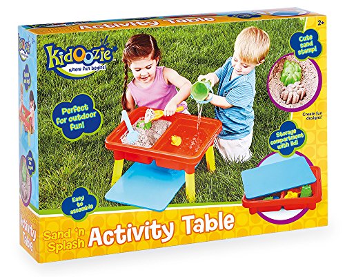 Kidoozie Sand 'n Splash Activity Table with Storage Compartment and Lid