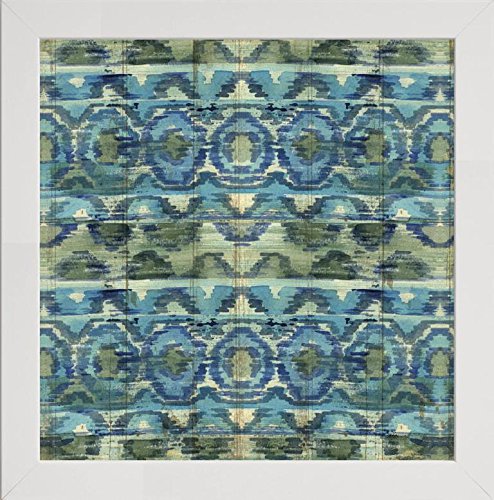 Frame Company Watson Range Mirage Pattern III Blue by Pela Studio, Photo Frame - 20 x 20 Inches, White