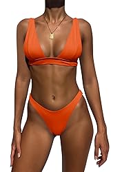 Bathing Suits for Women Deep V Neck Sexy Two Piece