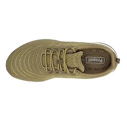 Propét womens Tour Knit Sneaker, Olive, 7 US