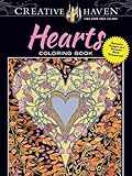 Creative Haven Hearts Coloring Book: Romantic Designs on a Dramatic Black Background