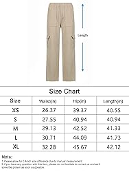 QYANGG High Waist Cargo Pants Women Stretch Baggy