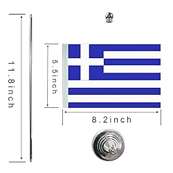 WXTWK 2 Pack Greece Flag Greek Desk Flag Small Mini