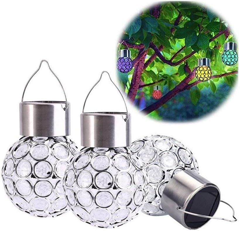 Fellibay Solar Garden Lights Colour Changing Light Bulb Solar Light Bulbs (3 Pack), Multiple Color - Image 3