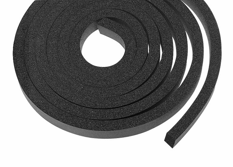 TaylorMade Boat Windshield Screw Cover Foam, 6' Roll, 1/2" x 3/4" Strip, Durable PVC, Exact-Match Component to OEM - 1630,black