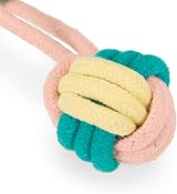 Petface Little Petface Rope Ball Dog Toy with Handle – Teething Interactive Toy view 4