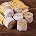 6 Pieces Burlap Ribbon, Natural Jute Fabric Ribbons Rolls Set, Multiple Styles for Arts Crafts DIY Gift Wrap Wedding Party Home Decoration