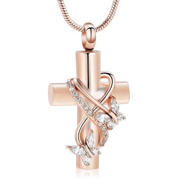 Tangpoet Collar De Urna De Flor De Loto Para Cenizas De Plat | Cuotas