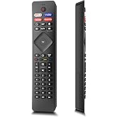 Replacement Remote Control for Philips TV, Remote Compatible with All Philips Android 4K Ultra HD/LED/LCD/HDTV/UHD Smart TVs (No Voice Function)