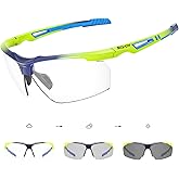 SCVCN Photochromic Sport Sunglasses Cycling Clear Glasses Men Women UV400 Protection MTB BMX Fishing Running S86