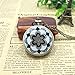 Women's Vintage Elegant Ceramics Flowers Quartz Pocket Watch With 80cm Chain