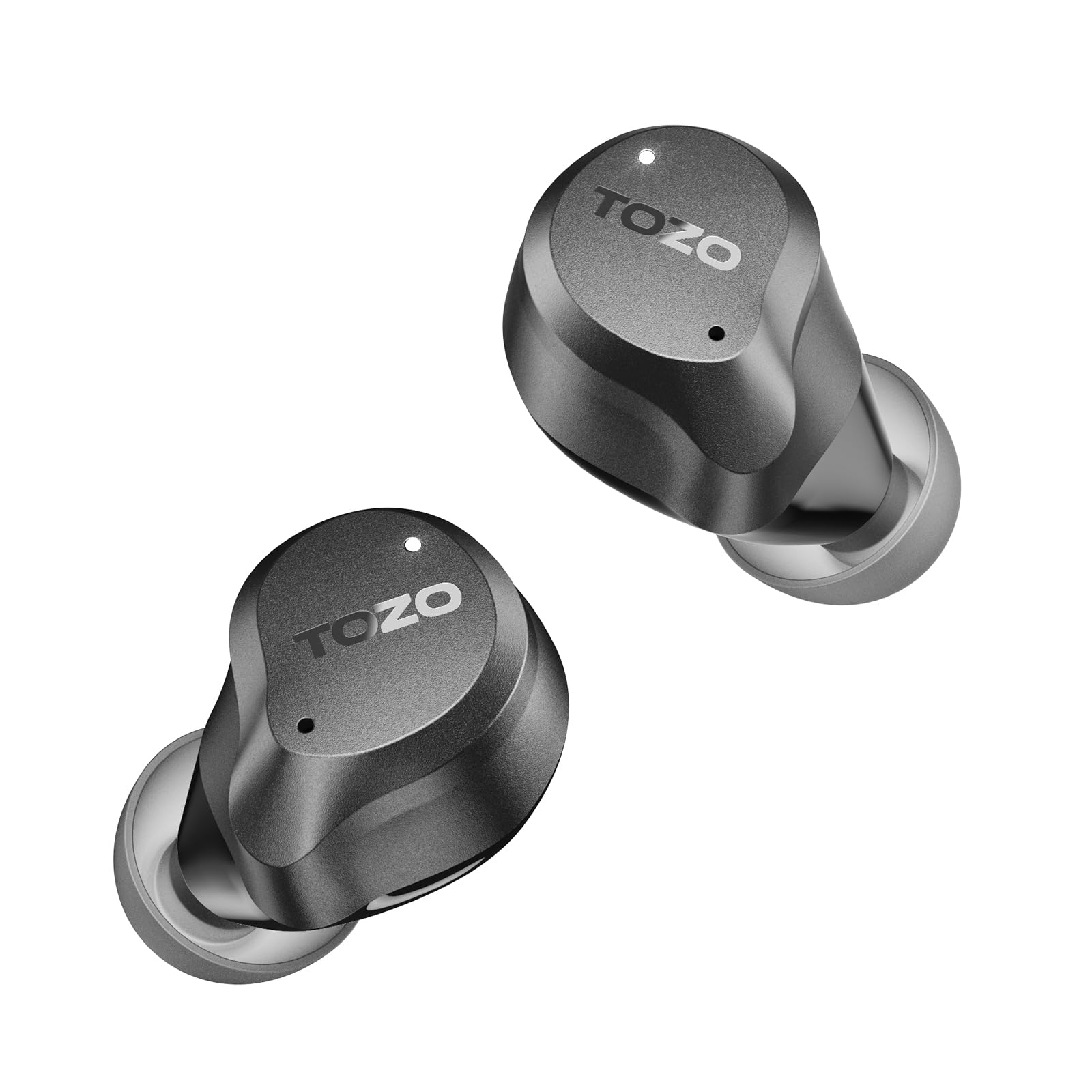 【VGP 2026 受賞】TOZO NC9 イヤホン bluetooth ワイヤレスイヤホン ANC/ENC ノイズキャンセリング 45dB低減 小型軽量 中低音域 暖色系音質 カスタムEQ アプリ対応 外音取り込み/AIチャット/音声通訳会議記録/カスタムタッチ操作 IPX8防水 最大約60時間の連続再生 ぶるーとゅーす イヤフォン USB-C充電 ブラック商品画像