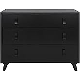 Safavieh Home Collection Blaize Black 3-Drawer Nightstand Dresser Chest