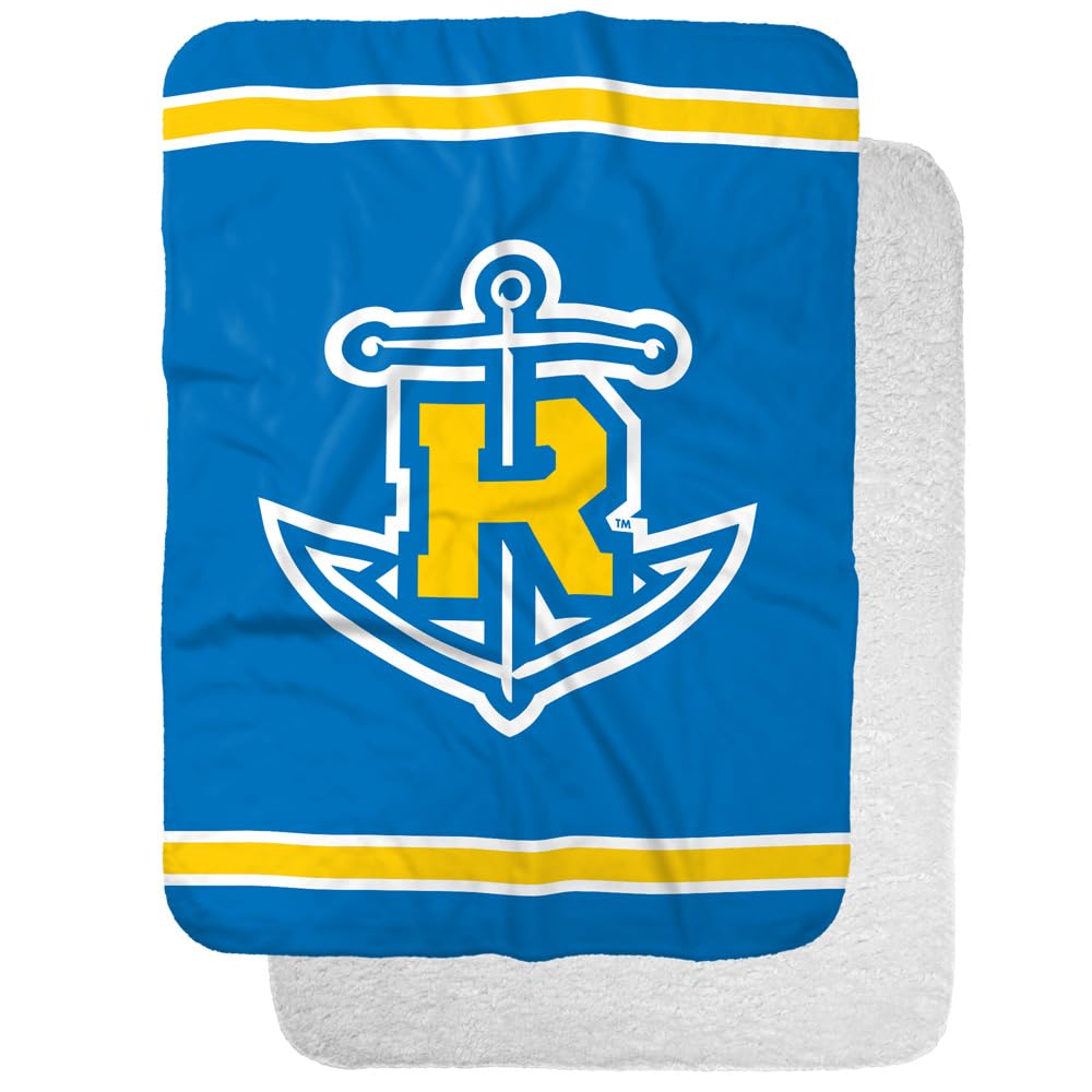 Rollins College Primary Logo Stripes Sherpa