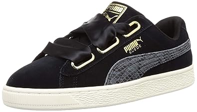 suede heart snake lux women's sneakers