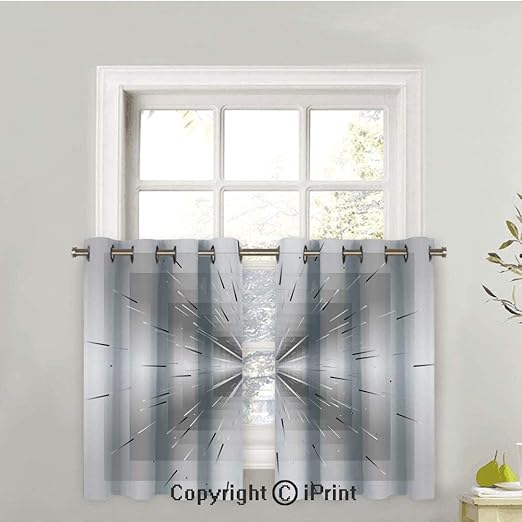 Amazon Com Curtains For Kitchen Short Bathroom Window Curtain