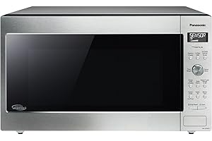 Panasonic NNSD965SC Full Size 2.2 Cu.ft Genius Cyclonic Inverter 1200 W Microwave Oven, 19 Auto Cook Menus, Child Lock, Stain