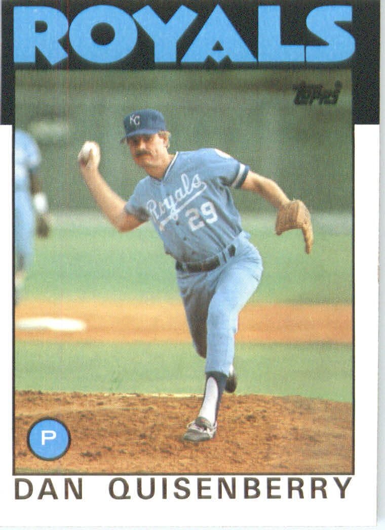 Amazon 1986 Topps Baseball Card 50 Dan Quisenberry Collectibles