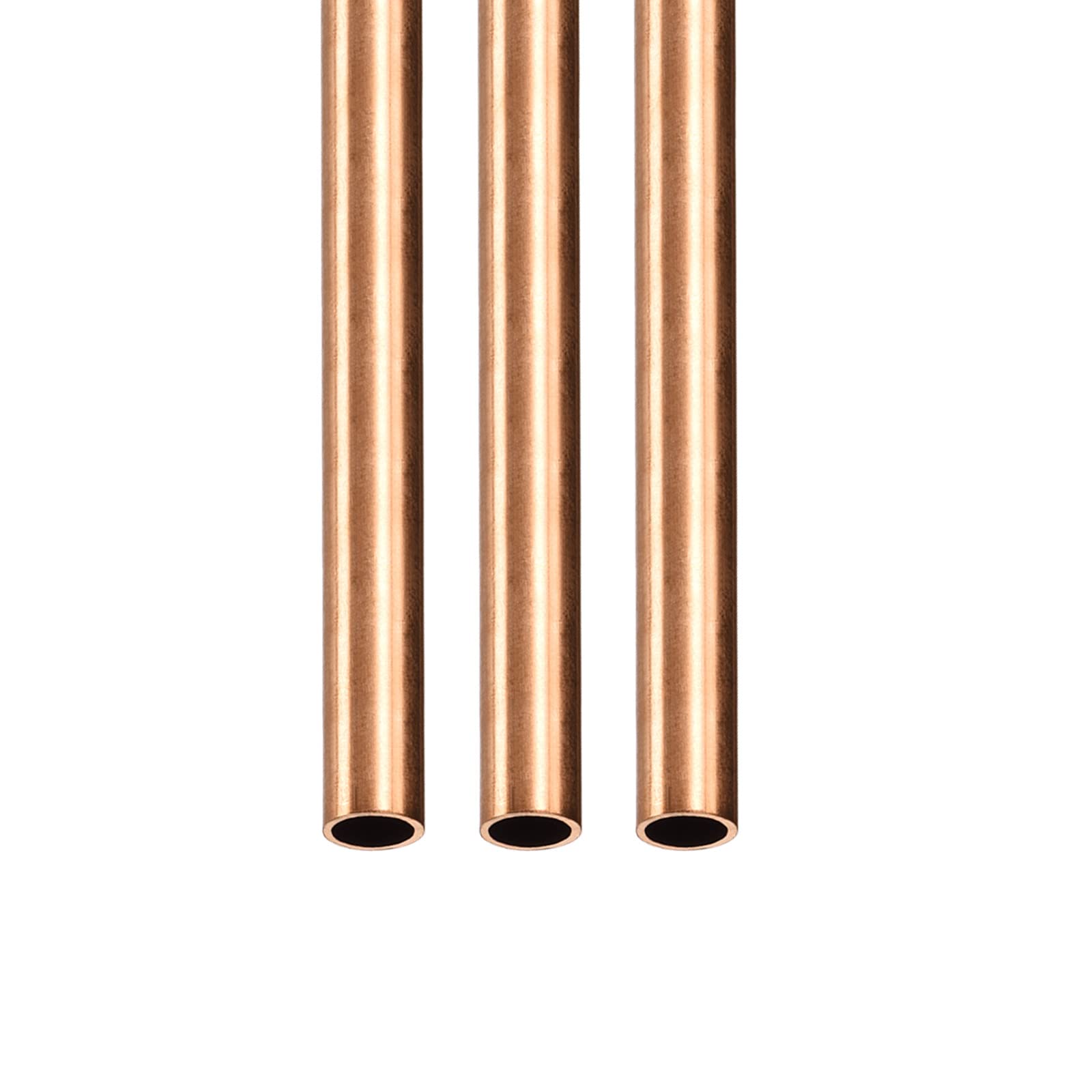 DTGN 5.5mm x 0.5mm x 300mm(ODxWall TXL) Copper Tube - 3Pack - Good for Machinery Equipment DIY Decorative Frame - Round Metal Tubing