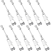 RoundFunny 100 Pcs Tippet Rings, 10 on Clip 2mm 25lb Fly Fishing Line | Lightweight Connectors for Trout Leaders, Quick Changes Reduce Line Waste, Clip Keeps Rings Organized, Stream Fishing