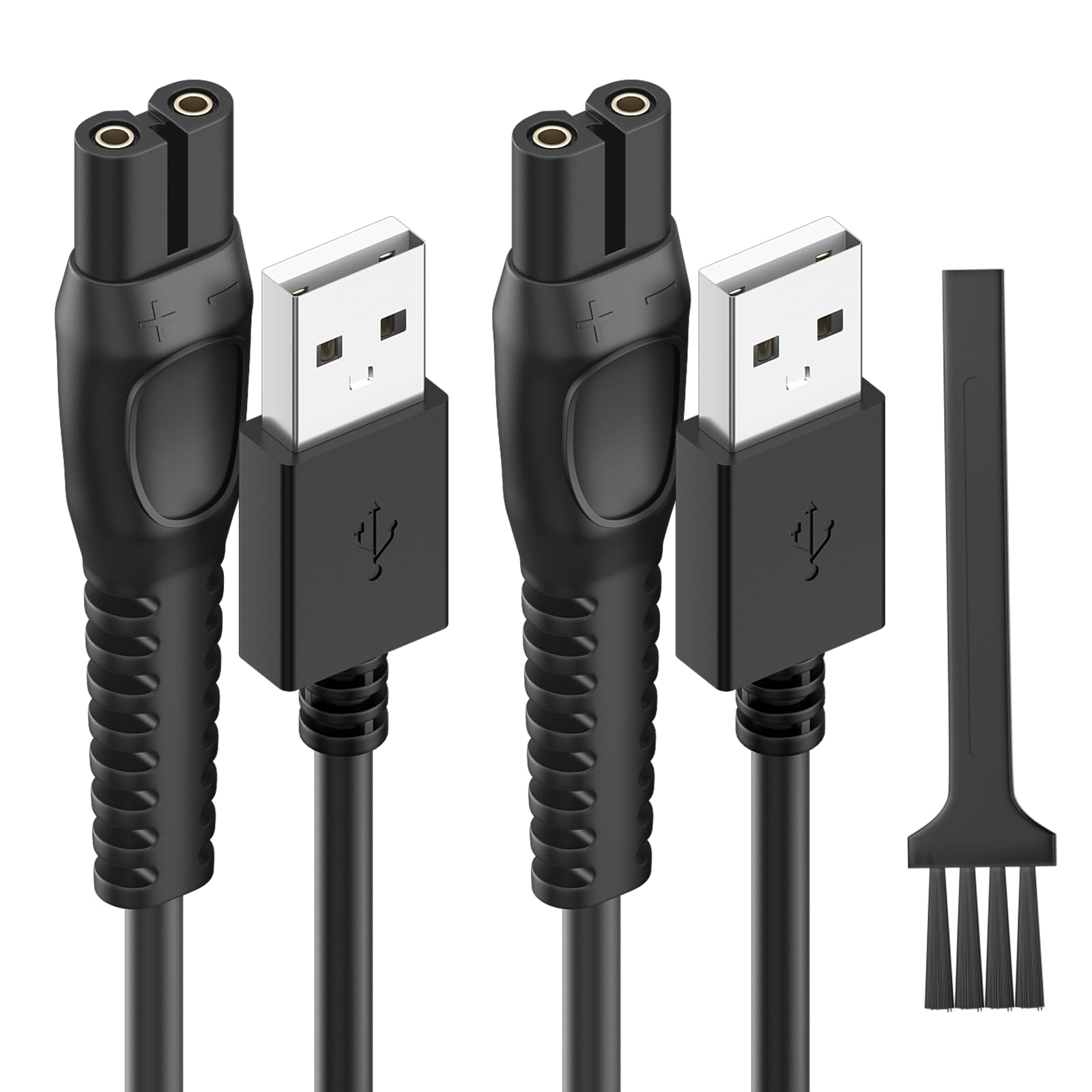 Newding 2-Pack 5V Charger Cable Compatible with Philips One Blade QP2724 QP2824 S3241 S3145 QP2734 QP2834 QP1924 MG7930 MG7950 MG5950 QP6652 QP4631 X3001 S5887 S5884, 3.3FT Electric Shaver Power Cord