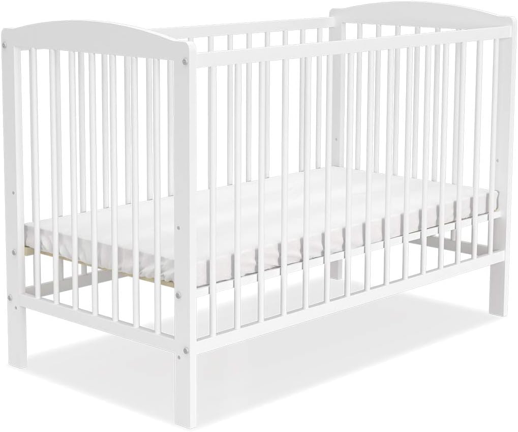 Mobilier Lit Bebe Ada 60x1 Blanc Livre Avec Le Sommier Et Le Matelas Bebe Puericulture Lemoncitylive Com