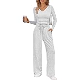 Trendy Queen 2 Piece Lounge Sets for Women Fall Outfits 2025 Fashion Two Piece Sweatsuits Business Casual Outfits Clothes