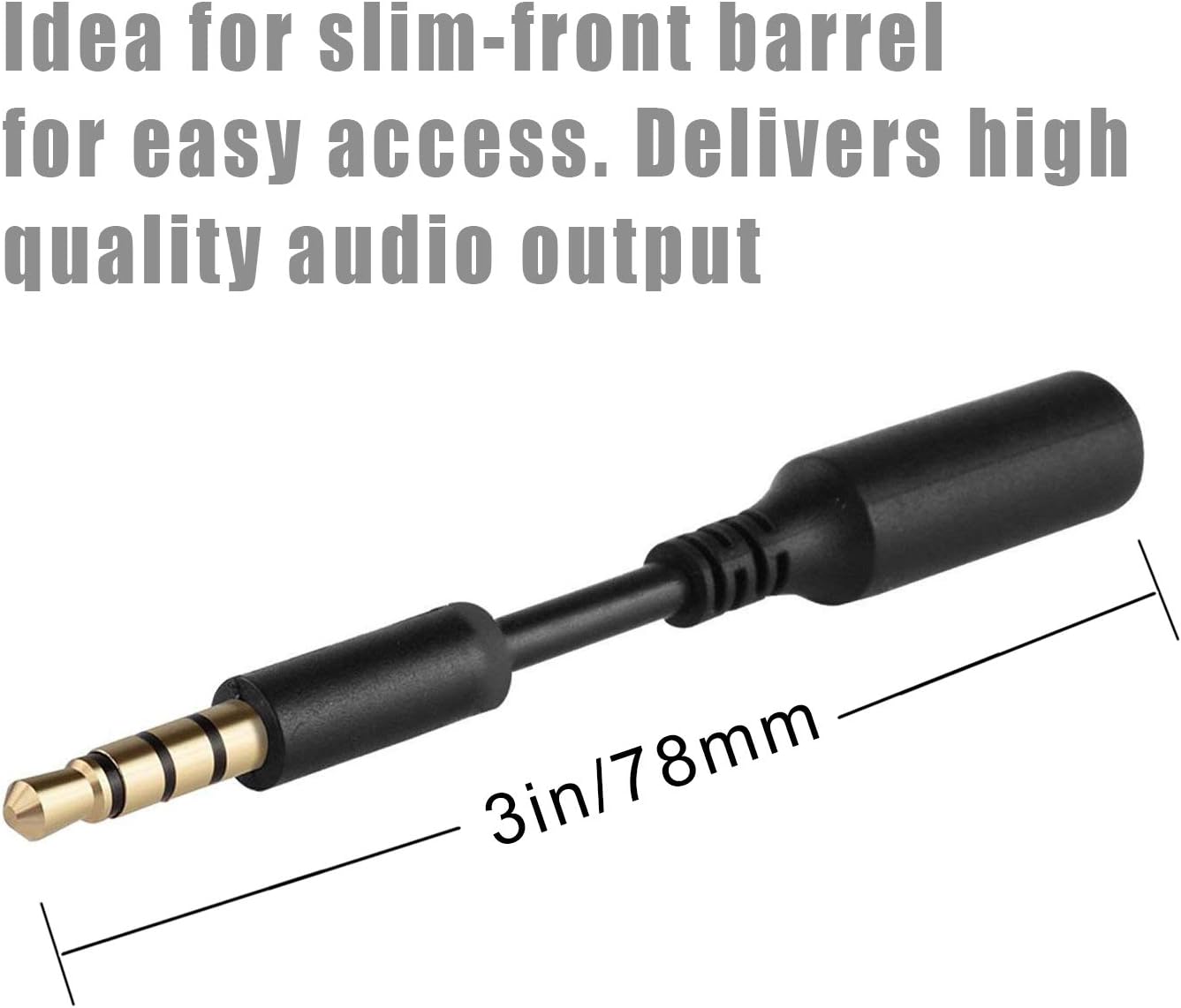 JTMM Headset Audio Jack Extender(3 Packs) 3.5mm Headphone AUX Extension Adapter for Mophie Juice Pack OtterBox, Lifeproof Case - Image 5