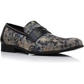 Ferro Aldo Men's Classic Penny Loafers &amp; Slip-On Dress Shoes | Woven, Floral, and Plaid Styles |