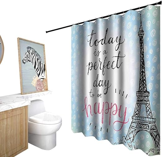 Amazon Com Starsart Shower Curtains Teen Boys Eiffel Tower Decor