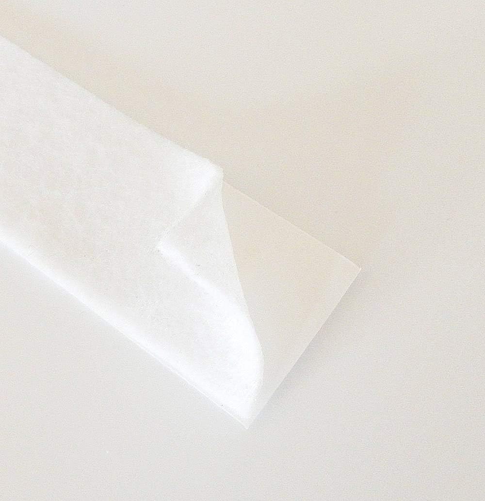 Adhesive Backed White Felt Tape - 50 Ft Long Roll, 1/16" Thick and 1" Wide