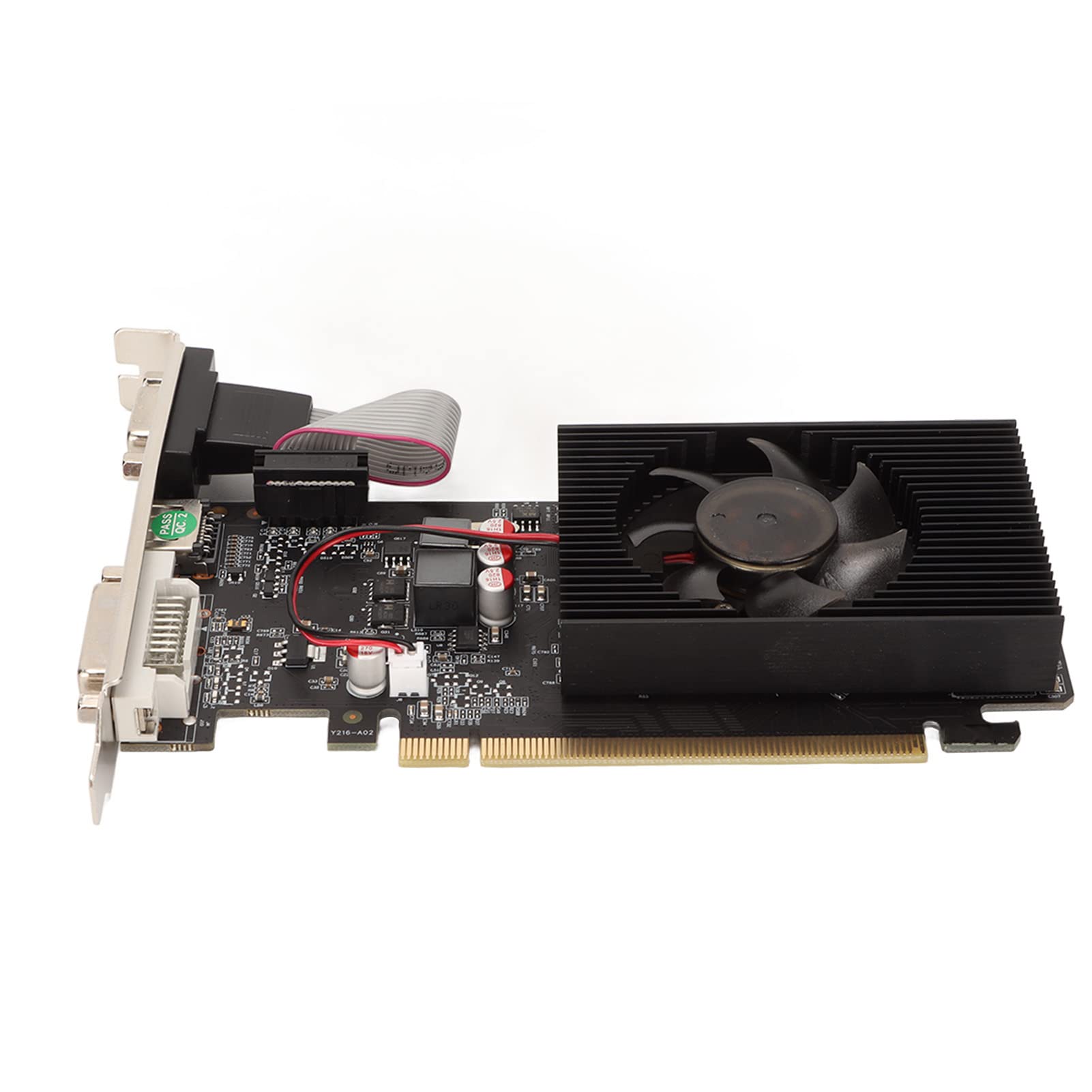 Yctze Gaming for GeForce GT220 1GB DDR3 128bit Graphics Card, Support DirectX 10.1 Single Fan Low Profile PC Video Card, PCI Express X16 2.0, HDMI/DVI/VGA Interface, with Bracket