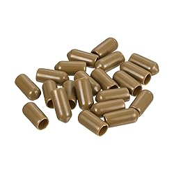 uxcell 20pcs Rubber End Caps 6.5mm(1/4") ID Vinyl