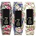 SKYLET Replacement Bands for Garmin Vivofit 2 (No Tracker)(3pcs Roses, Small)