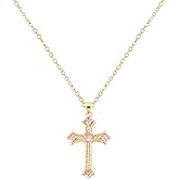 LLIYSOUN Cross Pendant Necklace for Women Jewelry Gold Cross Necklaces for Women Cross Necklace Minimalist Trendy Jewelry Valentines Day