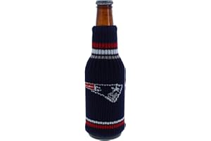 KOLDER Football Knit Acrylic Stretchable Bottle Insulator Holder Krazy Kover (New England (Patriots))