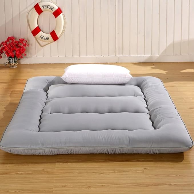 JapaneseStyle 10cm Thick Tatami Mattress, Quilted Mattress with 1.2m