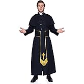 Leg Avenue Men's 2 Pc Priest Costume with Robe, Belt