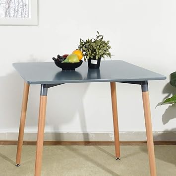 Yata Home Square - Mesa de Comedor Cuadrada Moderna y Minimalista ...